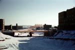 Snow, Ice, Bridge Construction, Peoria, 1958, 1950s, ICCV10P07_06