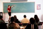 classroom, chalkboard, teaching, students, teacher, KECV02P09_07