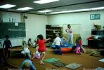 training, instruction, teachers, teaching, classroom, class room, exercising, trampoline, chalkboard, KEDV01P03_18