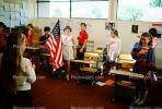 Pledge of Allegiance, classroom, Students, KEDV01P09_09