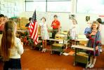 Pledge of Allegiance, classroom, Students, KEDV01P09_12