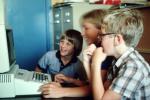 Boys at Apple IIC Computer, June 1984, KEDV02P07_11