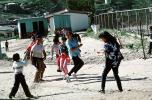 Jump Rope in Play yard, elementary school, Colonia Flores Magon, Skipping Rope, Schoolgirls, KEDV03P08_19