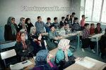 Boy, Girls, Classroom, Schoolroom, Hezar Hani, Iran, KEDV05P03_02