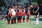 Revolutionary War, combat, battlefield, troops, uniforms, americana, soldiers, colonial, rifles, American Revolution, History, Historical, British Army, War of Independence, infantry, soldiers, rifle, gun, MYAV03P13_06