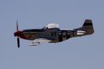 P-51D in flight, airborne, flying, flight, MYFD01_288