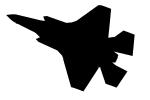 F-35A Lightning II silhouette, shape, Planform, MYFD03_239M