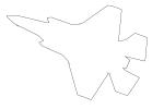 F-35A Lightning II line drawing, outline, shape, Planform, MYFD03_239O