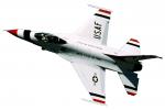 Thunderbird F-16 photo-object, object, cut-out, cutout, MYFV04P02_07F