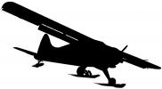 De Havilland U-6A silhouette, logo, shape, MYFV07P02_11M