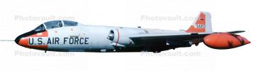 USAF Martin EB-57E Canberra photo-object, United States Air Force, cut-out, MYFV10P03_10BF