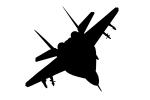 Mig-29 Fulcrum Silhouette, shape, logo, MYFV11P13_11M