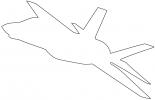 Lockheed Martin F-35 outline, line drawing, shape, MYFV15P07_04O
