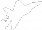 outline of a Lockheed Martin F-35, line drawing, shape, MYFV15P07_05O