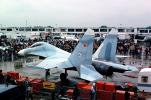 389, MiG-29, "Fulcrum", Russian Jet Fighter Aircraft, Air Superiority, International Paris Air Show, Le Bourget, MYFV23P13_11