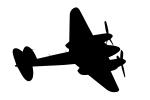De Havilland DH98 Mosquito T.3 silhouette, MYFV25P10_13M
