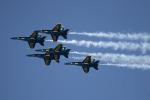 Blue Angels, smoke trails, formation flight, MYND01_257