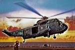 Paintoraphy of a Sikorsky SH-3 Sea King, 613, ASW patrol, Flight, Flying, Airborne Abstract, MYND02_130