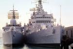 Ships in Dock, vessel, hull, warship, 1970s, MYNV01P01_13