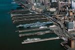 Intrepid Sea-Air-Space Museum, Docks, Piers, road, buildings, New York City, MYNV02P10_08B