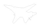 Grumman F-14 Tomcat outline, line drawing, shape, MYNV06P03_02BO