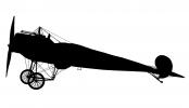 Fokker E.III silhouette, logo, shape, MYOV01P03_09M