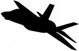 Jet Fighter Silhouette, logo, shape, MZAV02P09_02M