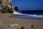 Rocks, Beach, Sand, waves, Pacific Ocean, NBMV01P14_15
