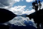 Lake, Cloud Reflection, mountains, water, NDNV02P09_01