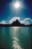Mount Otemanu, Clouds, Sun Glint, reflection, Pacific Ocean, Island of Moorea, NDPV02P07_17