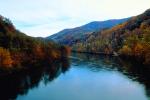 River, Forest, Woodlands, Hills, Autumn, deciduous, NORV01P02_02.1260