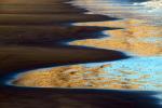 Water, ocean, cliffs, beach, sand, wet sand, texture, coast, coastal, shore, shoreline, reflection, fractal pattern, Drakes Bay, NPND05_117