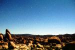 Rock Garden in the Moonlight, Stone, Boulders, stars, night sky, NPSV01P11_03