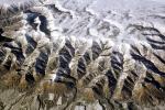 snowy dusty mountains on the fractal patterns, Rocky Mountains, NSCV03P02_10