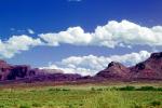 Cumulus Clouds, east of Moab, Castle Valley, Mesa, cliffs, geologic feature, mesa, NSUV06P02_13