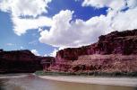 River, Cliffs, Cumulus Clouds, east of Moab, Castle Valley, Mesa, cliffs, geologic feature, mesa, NSUV06P02_18