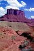 Mesa, clouds, Cliffs, stone, geologic feature, Castle Valley, east of Moab, gully, gulch, NSUV06P03_14