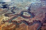 Green River, Meandering, Fractal Patterns, Desert Landscape, Aerial, NSUV07P02_14