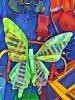 Colorful Wings of an Abstract Butterfly, Abstract, OECD01_173