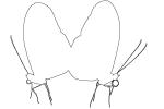 Butterfly outline, line drawing, shape, OECV04P02_01
