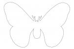 Moth outline, line drawing, OECV04P15_12O