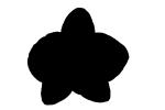 orchid silhouette, logo, shape, OFOV01P10_15M