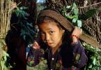 Girl Carrying Firewood, Desertification, wood bundle, twigs, Child-Labor, deforestation, PDCV01P06_05.1565
