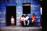 Children sitting at home, house, building, Nicaragua, PDEV01P03_15