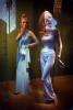 Window Display of two Mannequin Fashion Models,  Mall, PDSV04P12_14