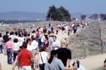 Opening Day Crissy Field, Crowds, walking, people, path, 3rd May 2001, PFFV04P10_01