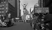 Two Acrobats, Uncle Sam, CBS Radio Theatre, Movie Film Car, Crowds, November 1938, 1930's, PFPV04P02_10