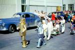 Robots on Parade, Bunny Rabbits, suits, cars, strollers, Car, automobile, 1950s, PFPV04P06_08