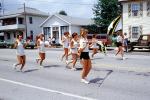 Marching Band, Baton Twirler, girls, shorts, Tiro-Auburn, Ohio, July 1983, 1980s, PFPV07P04_10