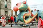 Dragon with a Red Nose, colorful, cute, funny, snake, Saint George Dragon, Cleveland Christmas Parade, PFPV08P04_13B